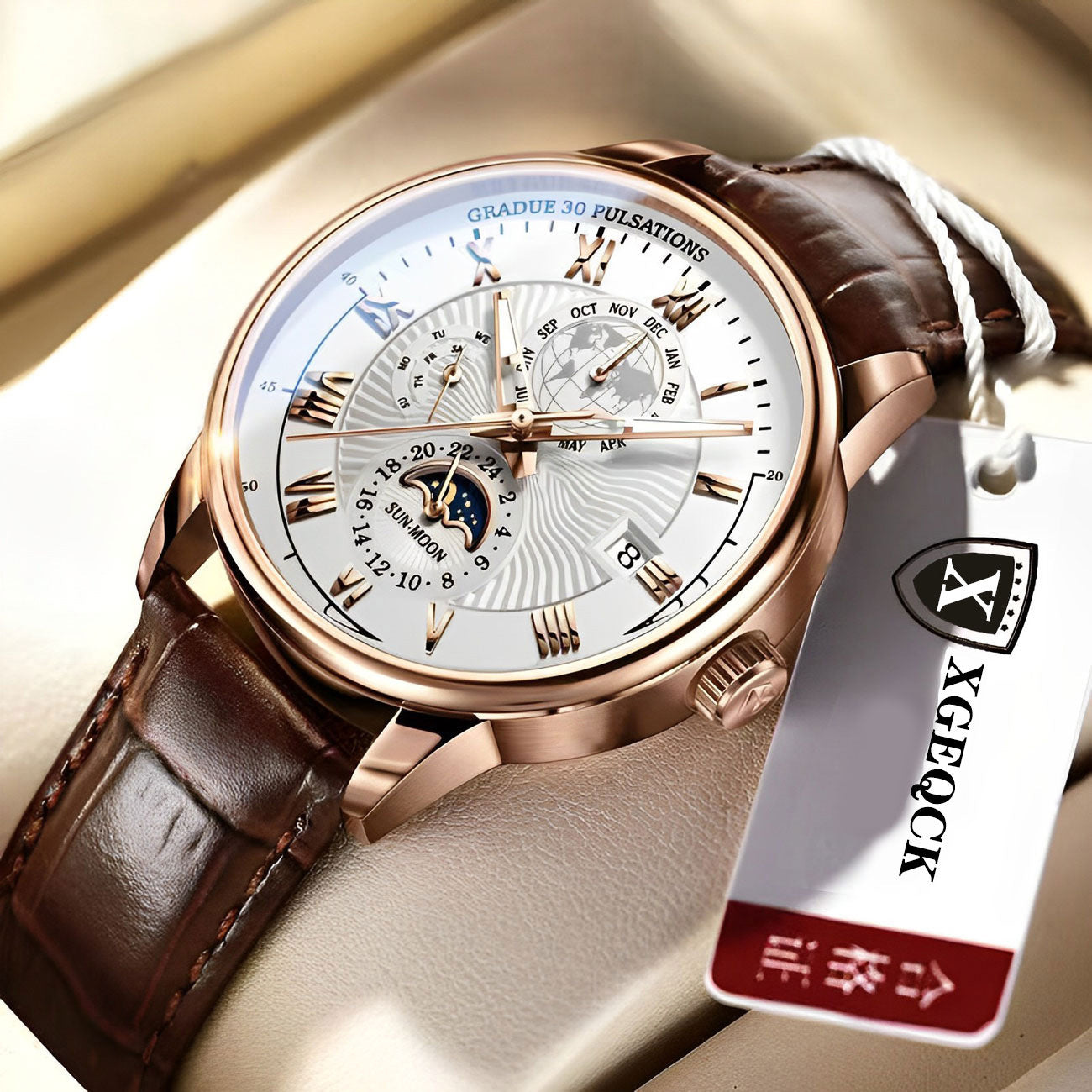 Men's Watch Waterproof Automatic Mechanical Watch Men's Luminous Casual Men's Quartz Watch